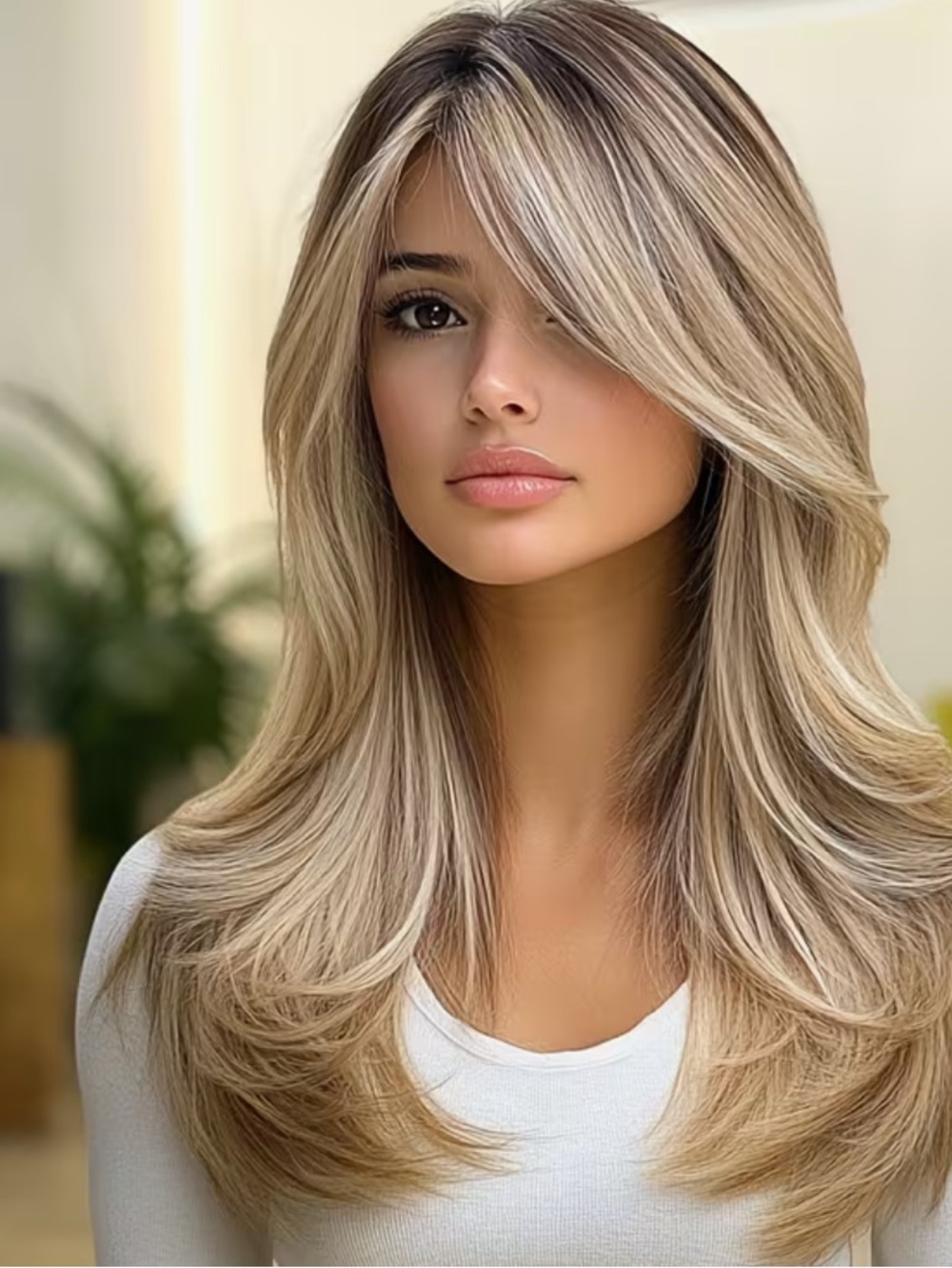 Blonde Ombre Wavy Lace cap Wig - Neutral Blonde
